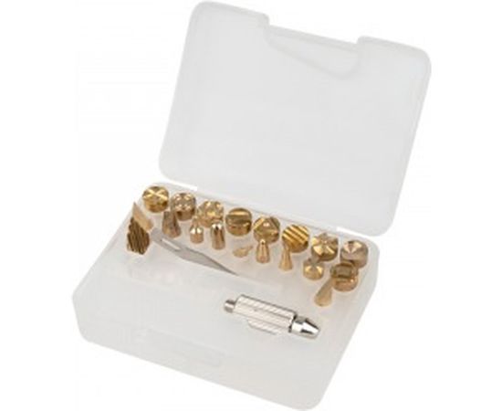 Набор: паяльник-выжигатель, 21 насадка 220В 20/50Вт REXANT ZD-725B 12-0187 – изображение 6