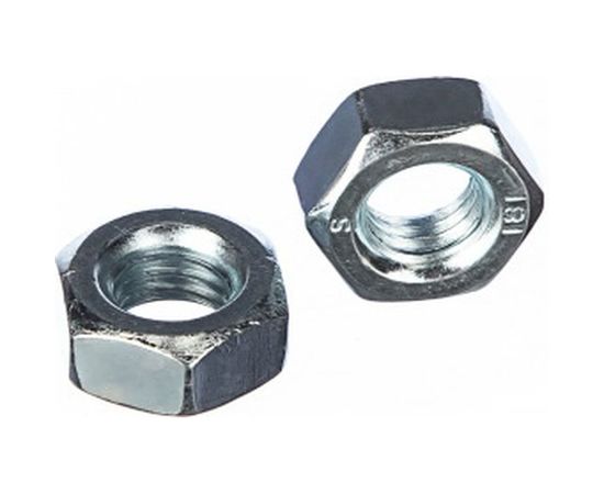 Шестигранная гайка DIN 934 оцинкованная М10, 50шт - коробка Tech-Krep 105249 – изображение 2