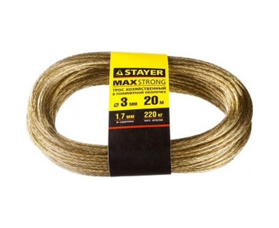 Хозяйственный трос STAYER MASTER 3 мм 50145-3 – изображение 2