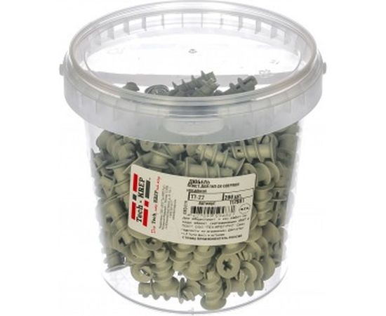 Пластиковый дюбель для ГКЛ со сверловой насадкой 200шт - коробка Tech-Krep TT-22 117981 – изображение 2