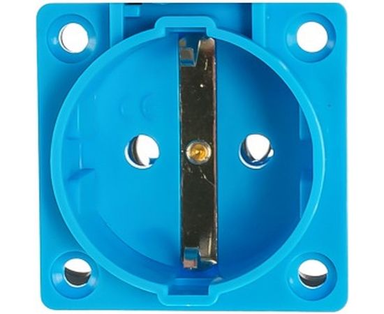 Панельная розетка с крышкой для скрытой установки TDM РП10-3 IP44 16А 2Р+РЕ 220В SQ0606-0001 – изображение 2