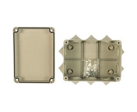 Распаячная коробка с крышкой ОП 150х110х70мм, IP55, 10 гермовводов TDM SQ1401-1242 – изображение 2