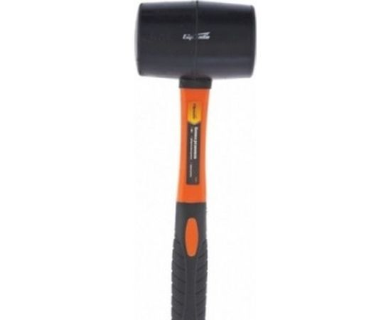 Резиновая киянка SPARTA 680 г, черная резина, фиберглассовая рукоятка 11127 – изображение 2