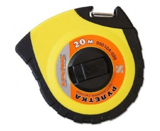 Рулетка SANTOOL 20м x 10 мм со стальной лентой в обрезиненном закрытом корпусе 050104-020 – изображение 2