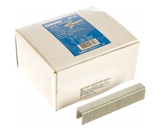 Скобы (19 мм) 5000 шт. для пневмостеплера 80/25 Sumake 80-19 – изображение 2