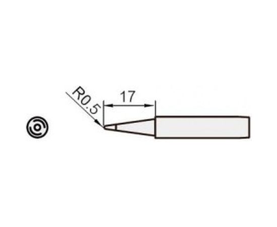 Жало конус 0.5 мм для паяльных станций ProsKit 5SI-216N-B 00271773 – изображение 2