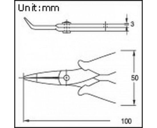 Длинногубцы (изогнутые) ProsKit 1PK-501C 00192002 – изображение 3