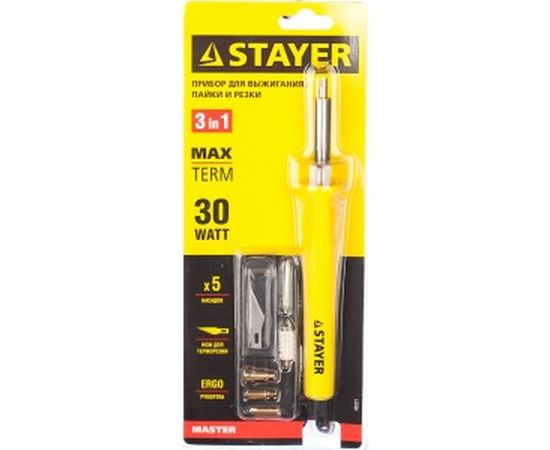 Прибор для выжигания, пайки, резки с набором насадок 7шт. STAYER 45221 – изображение 3