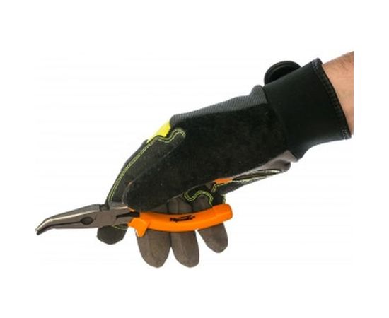 Изогнутые длинногубцы, 160 мм, шлифованные, пластмассовые рукоятки SPARTA Classic 17411 – изображение 3