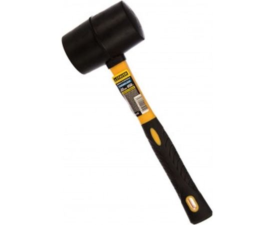 Резиновая черная киянка с фибергласовой ручкой 450г STAYER PROFESSIONAL 2054-65 – изображение 3