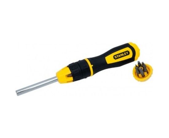 Отвертка с храповым механизмом в комплекте с 20-тью вставками Stanley Multibit STHT0-62574 0-62-574 – изображение 3