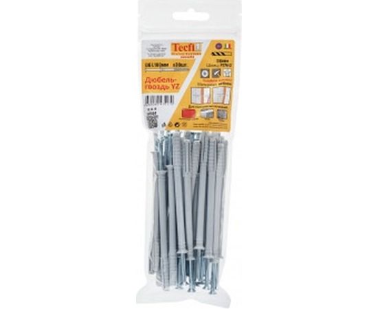 Дюбель-гвоздь Tecfi YZ потайн. 6x100, 30 шт. 147504 – изображение 3