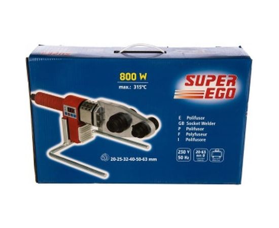 Раструбный сварочный аппарат 20, 25, 32, 40, 50, 63 мм SUPER-EGO SOCKET WELDER ECO 1500000448 – изображение 4