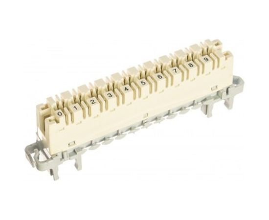 Размыкаемый плинт TWT LSA-PLUS-PROFIL HIGHBAND категория 5 маркировка от 0 до 9 под хомут LSA10P-DIS-5E 