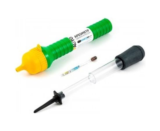 Универсальный ареометр TOPAUTO ТОП АВТО электролит+тосол в пласт. тубе с воронкой АУП 