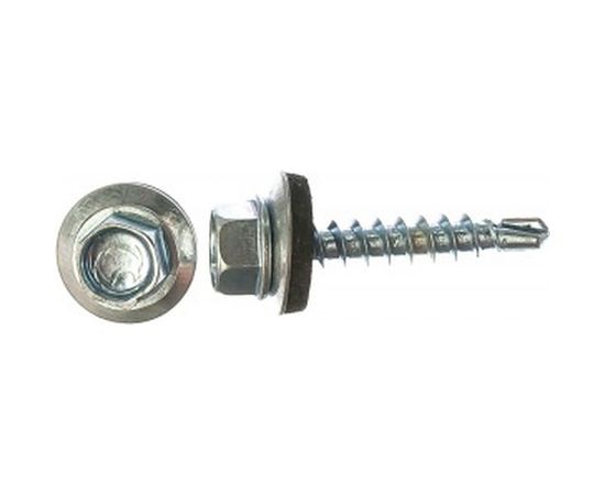 Кровельный саморез Tech-Krep КР ZP сверло 4,8х28 60 шт, коробка с окном 112025 