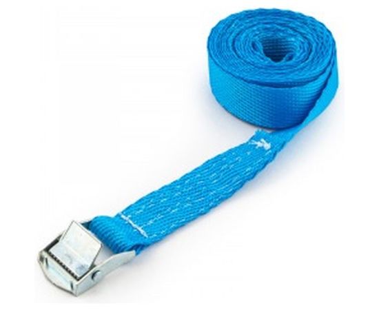 Ремень крепления груза ТОП АВТО ПРО, 25мм ПОЛИЭФИР, 250 кг, пряжка с фиксатором 3м TOPAUTO ПРК253 