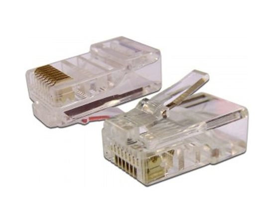 Коннектор RJ-45 TWT 8P8C UTP категория 5e, универсальный, 100 шт. в упаковке PL45-8P8C 