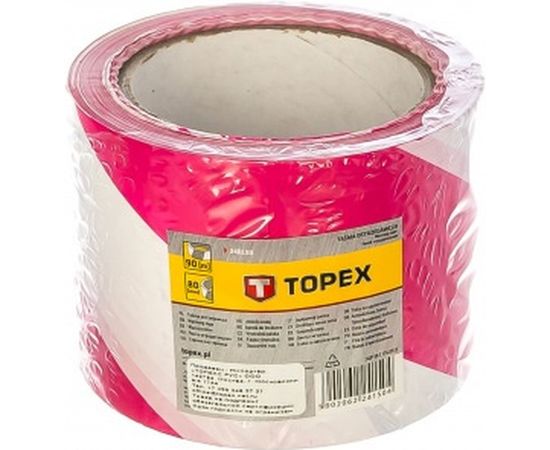 Оградительная лента TOPEX 80 мм x 90 м 24B150 