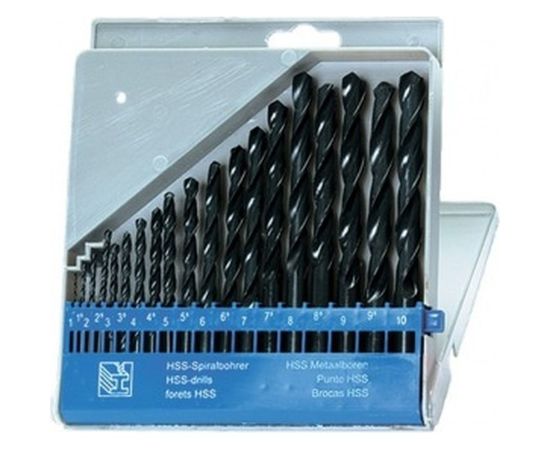 Набор сверл (19 шт; 1-10 мм; HSS) по металлу SPARTA 723705 – изображение 2