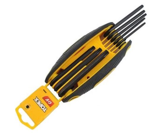 Набор ключей Torx TOPEX T9-T40, 8 шт. 35D959 – изображение 2