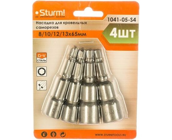 Наборы головок 8, 10, 12, 13х65 мм Sturm 1041-05-S4 – изображение 2