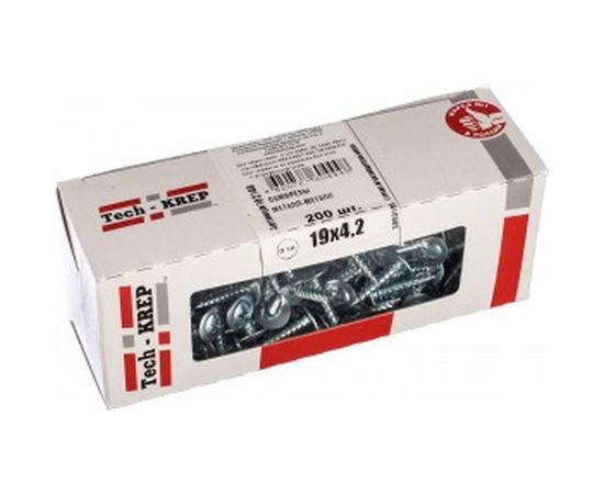Саморез Tech-Krep ШСММ 4,2х19 200 шт, коробка с окном 102140 – изображение 2