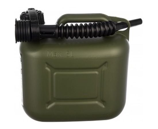 Канистра для ГСМ вертикальная, 5 л пластиковая, усиленная STELS 53124 – изображение 2