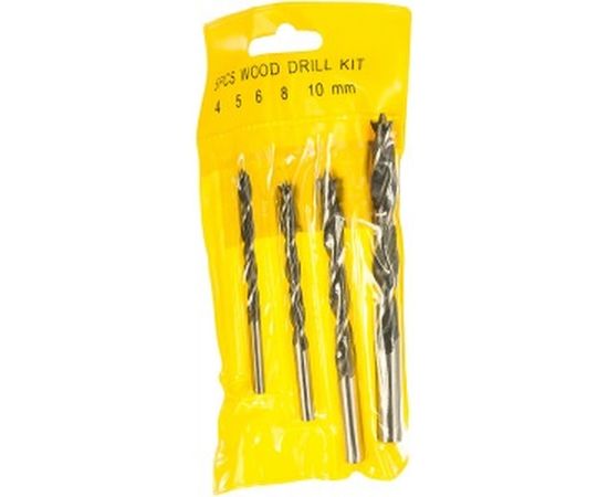 Набор сверл по дереву (5 шт; 4-10 мм) SPARTA 702105 – изображение 2
