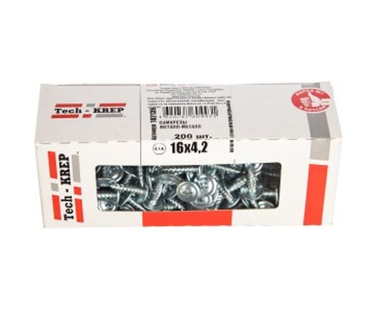 Саморез Tech-Krep ШСММ 4,2х16 200 шт, коробка с окном 102139 – изображение 2