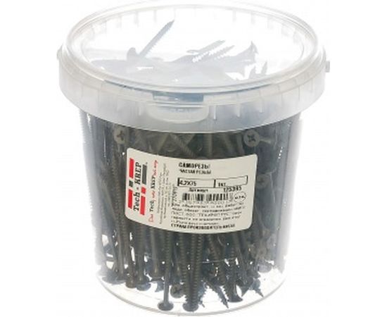 Саморез Tech-Krep 4,2*75 частая резьба 1кг (232 шт.) 125395 – изображение 2