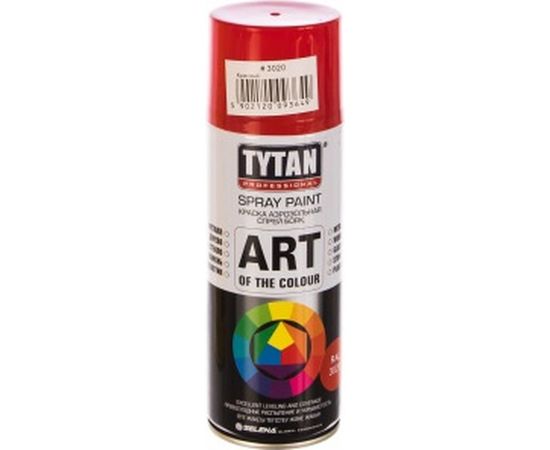 Аэрозольная краска TYTAN PROFESSIONAL ART OF THE COLOUR RAL3020, красная 400мл 93649 – изображение 2