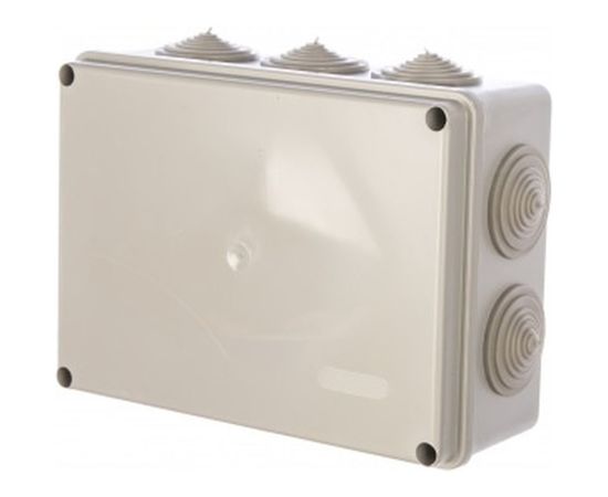 Распаячная коробка с крышкой ОП 190х140х70мм, IP55, 10 гермовводов, TDM SQ1401-1244 