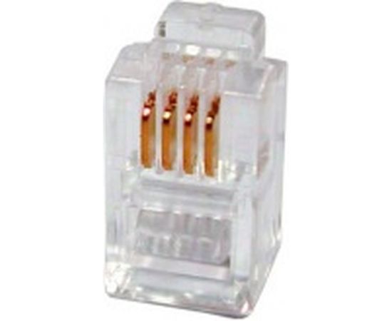 Телефонный коннектор TWT RJ-11 4P4C для трубки, 100 шт. в упаковке PL11-4P4C/100 