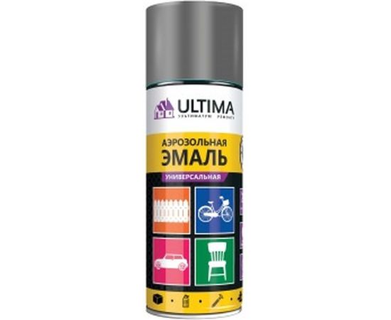 Аэрозольная краска ULTIMA RAL 1015 ХРОМ МЕТ универсальная 520 мл ULT020 
