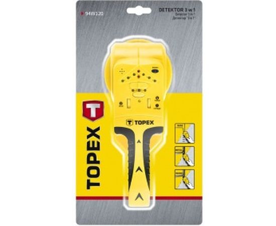 Детектор 3 в 1 для дерева/напряжения/металла TOPEX 94W120 – изображение 2