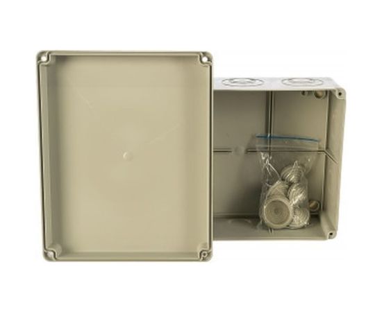 Распаячная коробка с крышкой ОП 240х195х90мм, IP44, кабельные вводы d28-3 шт, d37-2 шт TDM SQ1401-1271 – изображение 2