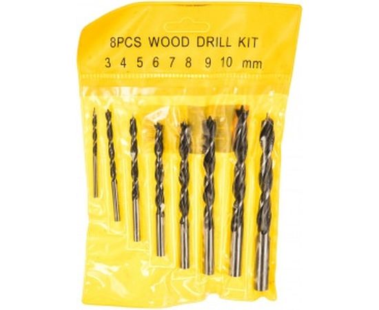 Набор сверл (8 шт; 3-10 мм) по дереву SPARTA 702125 – изображение 2