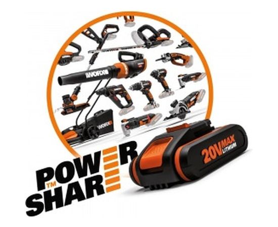 Аккумуляторная угловая шлифмашина WORX кейс WX800 – изображение 5