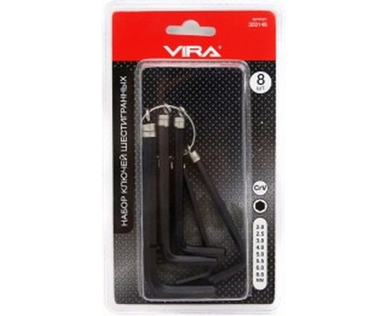 Набор шестигранных ключей Vira CS 8 предметов 303146 – изображение 6