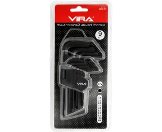 Набор шестигранных ключей 9шт Vira 303147 – изображение 2