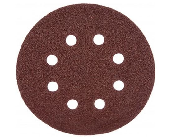 Круги абразивные на ворсовой основе под липучку (5 шт; 125 мм; P60; 8 отв) Vira 558005 