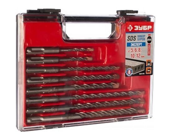 Набор буров SDS-Plus 8 шт. по бетону Зубр 29314-H8 