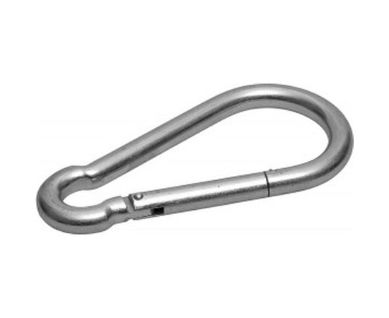 Карабин ЗУБР DIN 5299С, 5мм, 1 шт, оцинкованный, 304546-05 