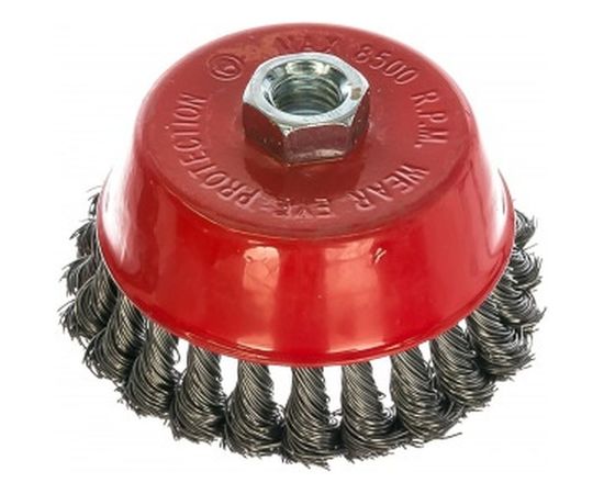 Щетка чашка, крученая металлическая проволока (100 мм; М14) для УШМ Vira 576100 
