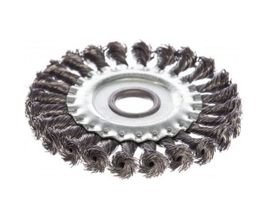 Щетка плоская, крученая металлическая проволока (125 мм; 22.2 мм) для УШМ Vira 575125 – изображение 2