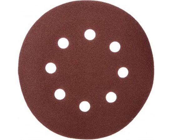 Круги абразивные на ворсовой основе под липучку (5 шт; 125 мм; P120; 8 отв) Vira 558008 – изображение 2