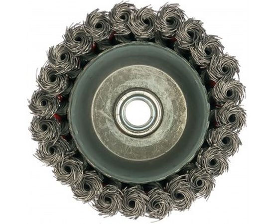 Щетка чашка, крученая металлическая проволока (100 мм; М14) для УШМ Vira 576100 – изображение 2