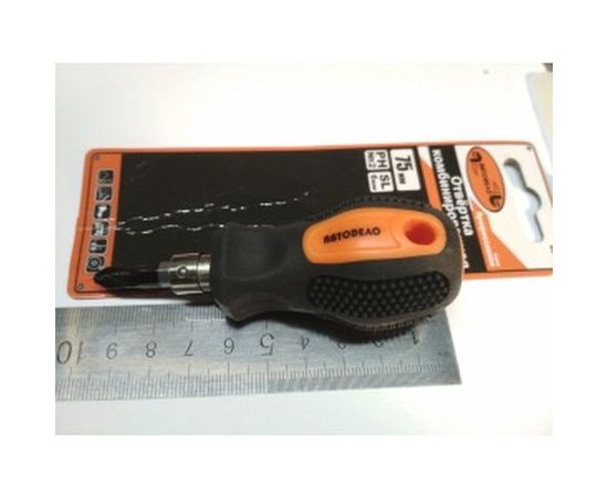 Комбинированная отвертка АвтоDело PH2-SL6 L=75 мм 39454 14636 – изображение 2