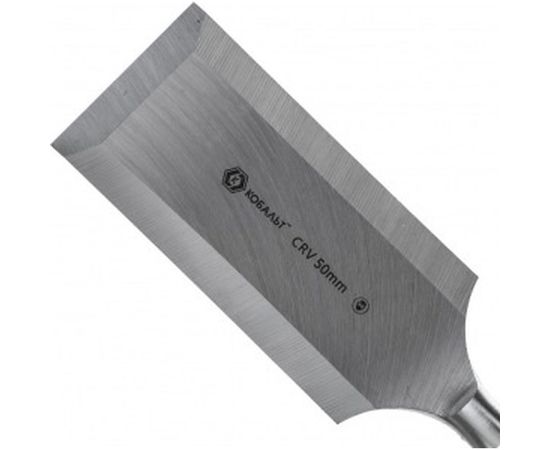 Плоская стамеска 50х140мм, CR-V, двухкомпонентная рукоятка КОБАЛЬТ 245-657 – изображение 2